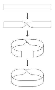 Figura 2: Construcción de la banda de Möbius